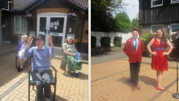 Dudley care home Residents enjoy outdoor concert